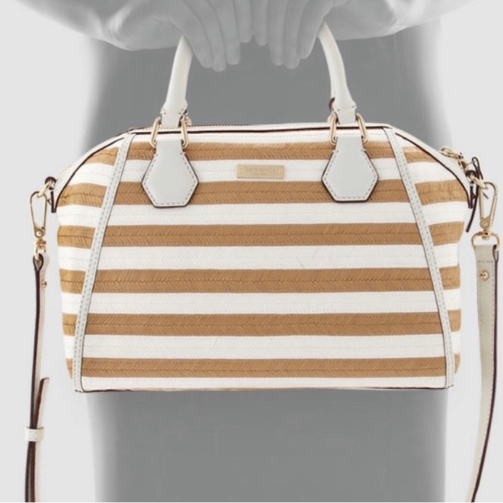 kate spade new york Catherine Street Straw Pippa Top Handle Handbag